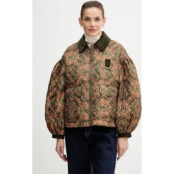 Bunda Barbour x Farm Rio více barev, přechodná, oversize, LQU1869 zelená 91X, vel. M