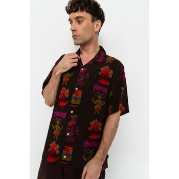 Pánská košile HUF X Thrasher Hawaiian (multi) L, hnědá