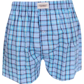 Trenýrky Moderní plátýnkové trenýrky Climber 3100C10 tyrkys kostka velikost M-46/48