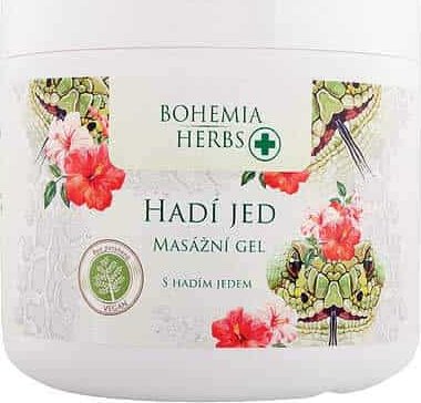 Bohemia Gifts Masážní gel 600 ml s hadím jedem