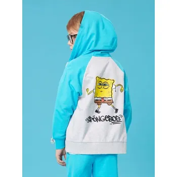 Chlapecká mikina Sinsay - Mikina SpongeBob - šedá - 815DM-09M - 815DM-09M-104