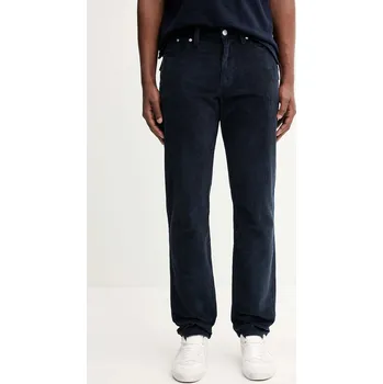 Manšestrové kalhoty Tommy Jeans pánské, tmavomodrá barva, DM0DM22242 59X, vel. 31/32