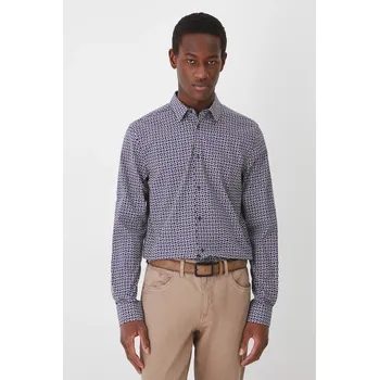 Pánská košile Košile Medicine pánská, více barev, slim, s klasickým límcem RS25.KDM032 vícebarevná MLB, vel. M