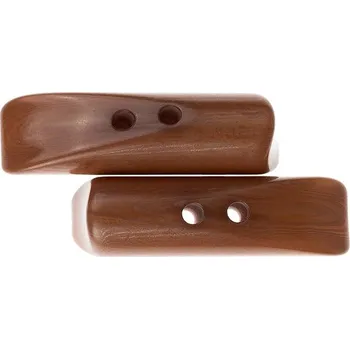 Knoflík Knoflíky Žirovnice Knoflík 5 × 1,5 cm hnědý váleček, 366372, sada 3ks