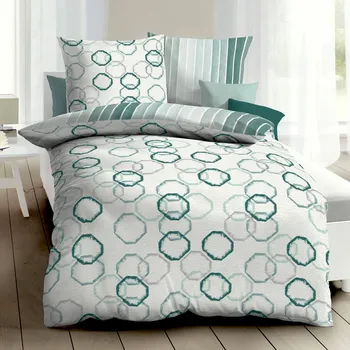 Povlečení Kaeppel | Krepové povlečení Movement mint, 140x200, 70x90