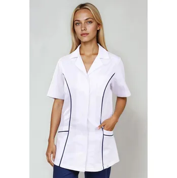 Zdravotnický oděv 2P SERVIS Halena dámská Faza-2 Bílá/Modrá S