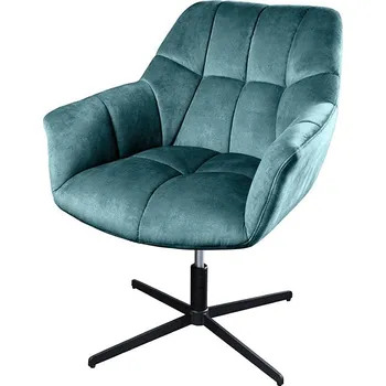 Křeslo Křeslo otočné PAPILLON petrolejové samet