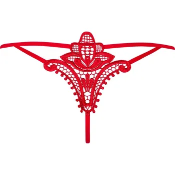 Kalhotky Tanga Obsessive Luiza Barva: Červená, Velikost: S/M
