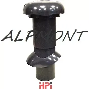 Roura dlouhá odvětrávací Venduct s odvodem kondenzátu – 100mm antracit