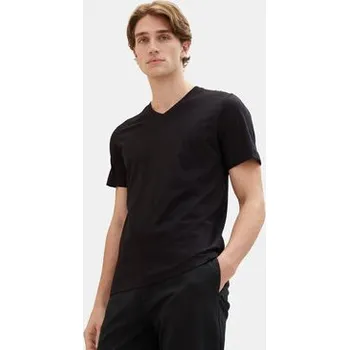 Pánské tričko Tom Tailor Souprava triček 1037738 Černá Regular Fit S