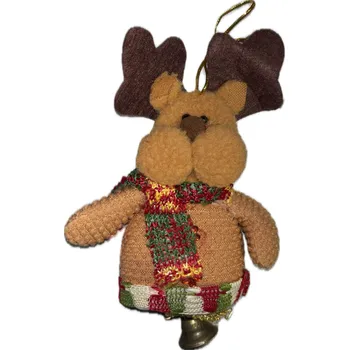 Vánoční dekorace Vánoční plyšová ozdoba se zvonečkem Varianta: Sob Nové