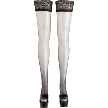 Samodržící punčochy Cottelli Legwear 17 den Barva: Černá, Velikost: 2