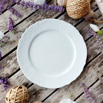 Talíř BERNADOTTE talíř dezertní 21 cm, bílý, Thun 1794 (Porcelánový talíř 2. jakost)