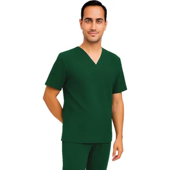 Zdravotnický oděv Pánská lékařská blůza zelená lahev – kasak Cherokee Stretch (XL)