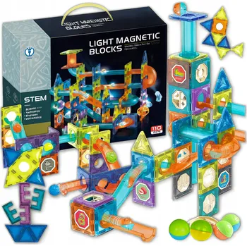 ostatní stavebnice MAGNETICKÉ STAVEBNÍ STAVEBNICE 110 KS MAGNETICKÉ STAVEBNICE PRO DĚTI