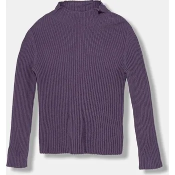 Dívčí svetr Dětský svetr United Colors of Benetton 1Y7QC200P.G.seasonal fialová 45X, vel. 160