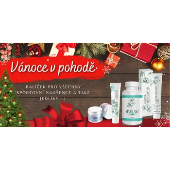 Tělový krém VAKOS XT a.s. Vánoce v pohodě - kaštano-kostivalový gel 125 ml, Cremor Holt 50 ml, MUMMU MAST 50 ml, Maxilakt 90 tbl.