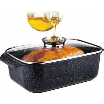 Poklice ROBUSTNÍ PEKÁČ DO TROUBY NA INDUKCI SKLENĚNÁ POKLICE 5,5 L