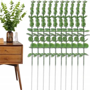 umělá květina Umělé listy větvička zelený eukalyptus sada 10 Ks dekorativní kytice