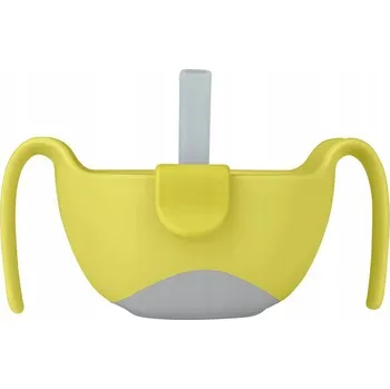 Hrnek s brčkem a miska 3v1 Lemon Sherbet b.box