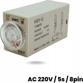 Relé Časové relé AC 220V / 5 sekund / 8 PIN