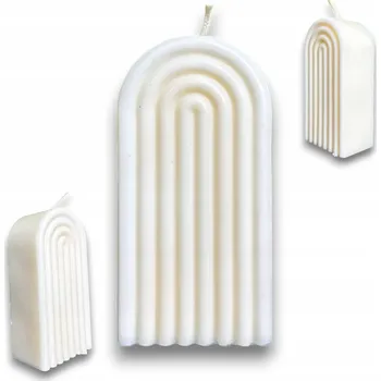 Svíčka Sójová svíčka Duha Bílá Volně stojící Dekorativní Bavlněný knot Dárek