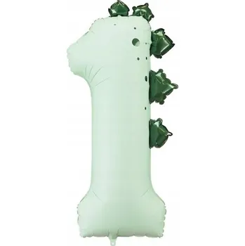 Balónek Foliový balónek Číslice 1 Počet Ráček První narozeniny Dinosaurus Dino