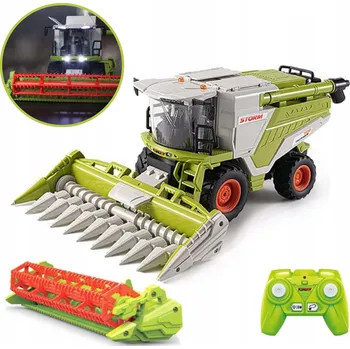 autíčko DÁLKOVĚ OVLÁDANÝ KOMBAJN ZEMĚDĚLSKÝ STROJ S KOUŘEM, SVĚTLY A ZVUKEM