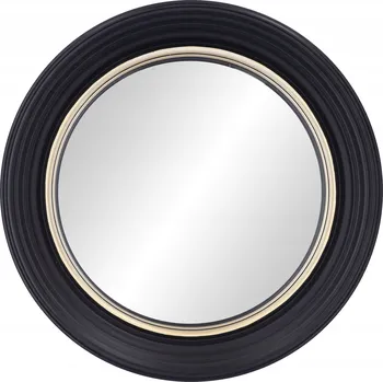 Zrcadlo LUSTRO OKRĄGŁE CZARNE wypukłe typu rybie oko dekorativní zrcadlo do předsíně