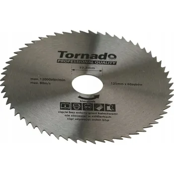 Vrták Kotouč na řezání dřeva Tornado PZ125 125x22,2 mm