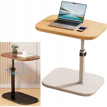 Konferenční stolek NASTAVITELNÝ ODSTRANNÝ POMOCNÝ STOLEK K POHOVCE / KONFERENČNÍ STOLEK PRO NOTEBOOK DO OBÝVACÍHO POKOJE