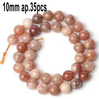 Sluneční korálky z přírodního kamene | šperky - styl 20-10 mm