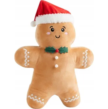Polštář Plyšová hračka polštář Gingerson Perníčkový pán, vánoční