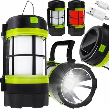 LOVECKÁ SVÍTILNA RYBÁŘSKÁ ČERVENÉ SVĚTLO AKUMULÁTOROVÁ USB