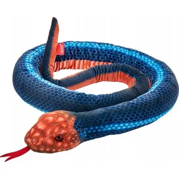 plyšák Plyšový Had 180 cm Zoo Plyšák modrý