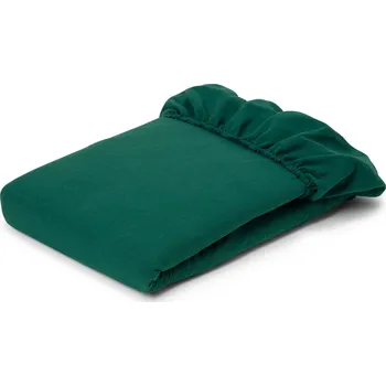 Prostěradlo 716575 - Tchibo - Napínací prostěradlo z biberu - barva: zelená