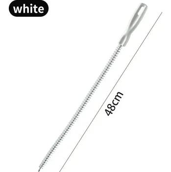 Čisticí prostředek Flexibilní spirálový čistič odpadu 71 cm | čistič odpadu, čistící kartáč - Bílá