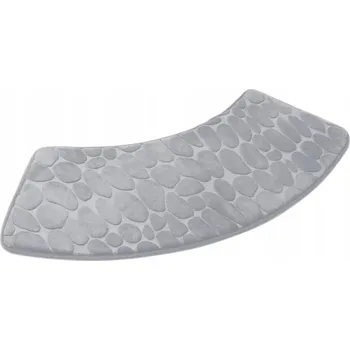 Koupelnová předložka Koupelnová předložka, kobereček do zaobleného sprchového koutu ŠEDÁ protiskluzová