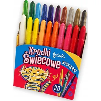 Pastelka Voskové pastelky Tetis KT010 Šroubovací voskové pastelky 20 barev