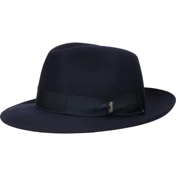 Šála Luxusní modrý klobouk Fedora se střední krempou - Borsalino Velikost: 58 cm