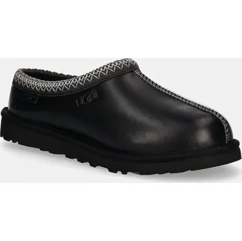 Dámské pantofle Kožené papuče UGG Tasman Lthr Regen 1163890.BLK černá 99X, EUR 43