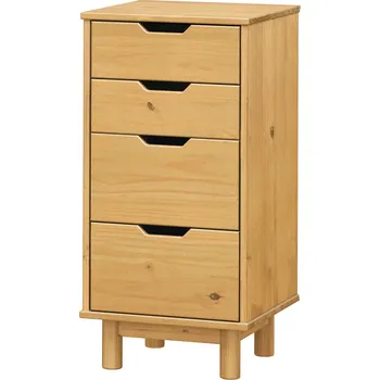 Knihovna IdeaNabytek Komoda 2+2 zásuvky BONITO 2 vosk