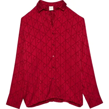 Dámské pyžamo Calvin Klein Satin Red 9507471 12 (M)