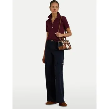 Pánská móda LAUREN RALPH LAUREN Polokošile 200679219108 Bordó Regular Fit XS