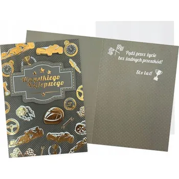 Obraz Přání k narozeninám B6 (pro muže, závodní motiv), KUKARTKA