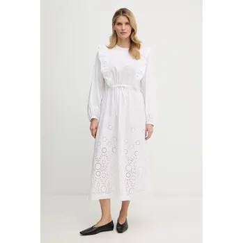 Dámské šaty Bavlněné šaty A.P.C. Robe Ginger COHFF.F35154 bílá 00X, vel. 38