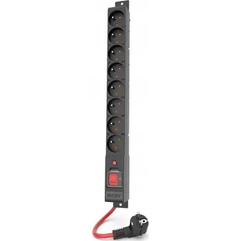 Napájecí kabel Zásuvková lišta Acar R8 POWER 8 zásuvek 10 m