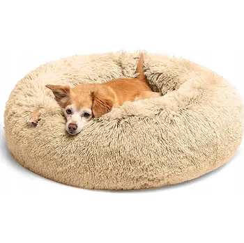 Pelíšek pro psa Pelíšek pro psa Chlupaté Měkké Potah Nadýchané Kotec Kulatá 60 cm