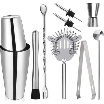 Shaker Nerezový shaker set na koktejly | barmanská sada, barové nástroje - 750x600 9pcs