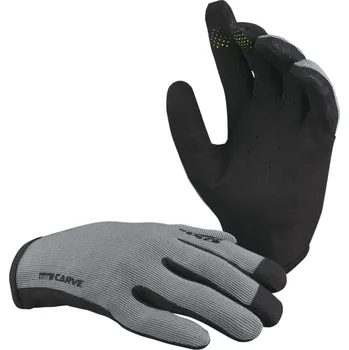 Cyklistické rukavice IXS Cyklistické rukavice dlouhoprsté - CARVE - šedá/černá S